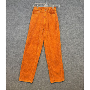 BDG Urban Outfitters Pants Womens 25 Orange Corduroy High Rise Baggy Casual